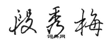 骆恒光段秀梅行书个性签名怎么写