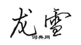 骆恒光龙雪行书个性签名怎么写