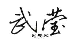 骆恒光武莹行书个性签名怎么写