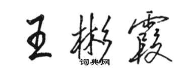 骆恒光王彬霞行书个性签名怎么写