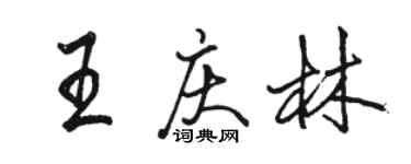 骆恒光王庆林行书个性签名怎么写