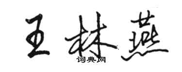 骆恒光王林燕行书个性签名怎么写