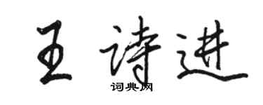 骆恒光王诗进行书个性签名怎么写