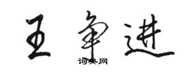 骆恒光王争进行书个性签名怎么写