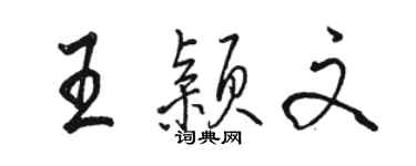 骆恒光王颖文行书个性签名怎么写