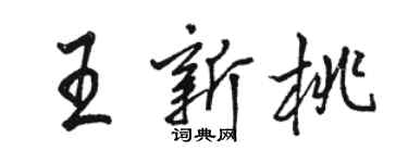 骆恒光王新桃行书个性签名怎么写