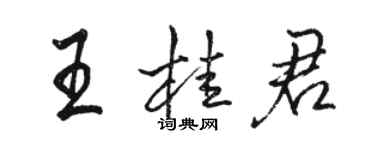 骆恒光王桂君行书个性签名怎么写