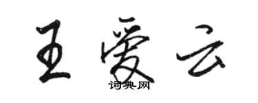 骆恒光王爱云行书个性签名怎么写
