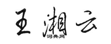 骆恒光王湘云行书个性签名怎么写