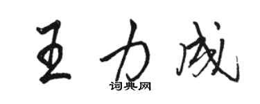 骆恒光王力成行书个性签名怎么写