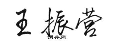 骆恒光王振营行书个性签名怎么写