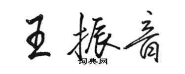 骆恒光王振音行书个性签名怎么写