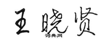 骆恒光王晓贤行书个性签名怎么写