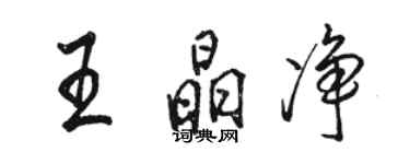 骆恒光王晶净行书个性签名怎么写