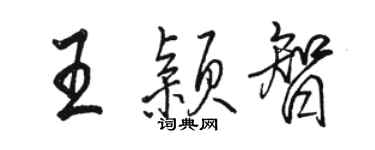 骆恒光王颖智行书个性签名怎么写
