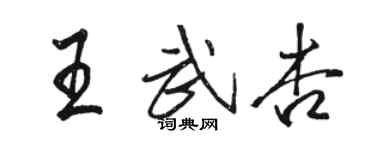 骆恒光王武杏行书个性签名怎么写
