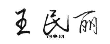骆恒光王民丽行书个性签名怎么写