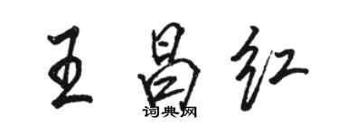 骆恒光王昌红行书个性签名怎么写