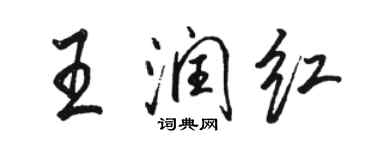 骆恒光王润红行书个性签名怎么写