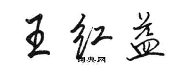 骆恒光王红益行书个性签名怎么写