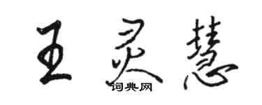 骆恒光王灵慧行书个性签名怎么写