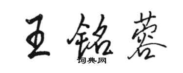 骆恒光王铭蓉行书个性签名怎么写