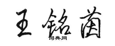 骆恒光王铭茵行书个性签名怎么写