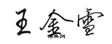 骆恒光王金雪行书个性签名怎么写