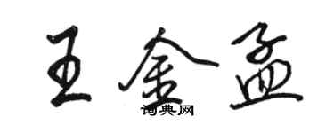 骆恒光王金孟行书个性签名怎么写