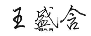 骆恒光王盛含行书个性签名怎么写