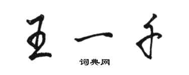 骆恒光王一千行书个性签名怎么写