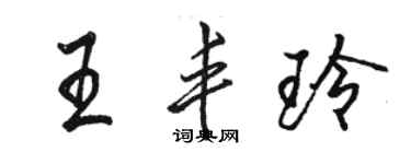 骆恒光王丰玲行书个性签名怎么写
