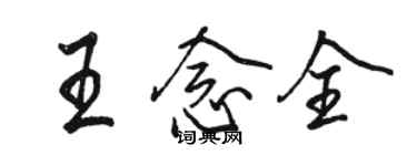 骆恒光王念全行书个性签名怎么写