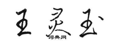 骆恒光王灵玉行书个性签名怎么写