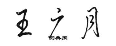 骆恒光王广月行书个性签名怎么写