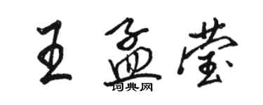 骆恒光王孟莹行书个性签名怎么写
