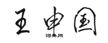 骆恒光王申国行书个性签名怎么写