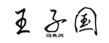 骆恒光王子国行书个性签名怎么写