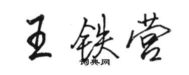 骆恒光王铁营行书个性签名怎么写