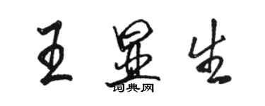 骆恒光王显生行书个性签名怎么写