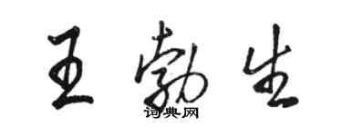 骆恒光王勃生行书个性签名怎么写