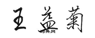 骆恒光王益菊行书个性签名怎么写