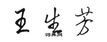 骆恒光王生芳行书个性签名怎么写