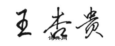 骆恒光王杏贵行书个性签名怎么写