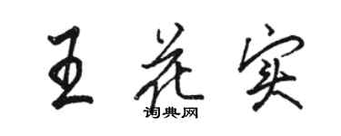 骆恒光王花实行书个性签名怎么写