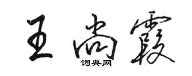 骆恒光王尚霞行书个性签名怎么写