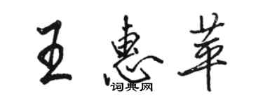 骆恒光王惠苹行书个性签名怎么写