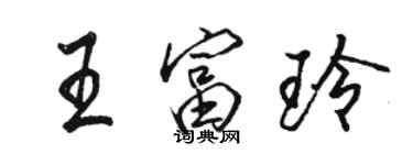 骆恒光王富玲行书个性签名怎么写