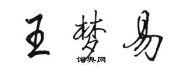 骆恒光王梦易行书个性签名怎么写