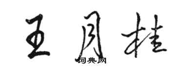 骆恒光王月桂行书个性签名怎么写